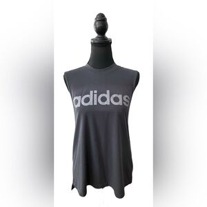 Adidas: Gray Muscle Tee Shirt Top